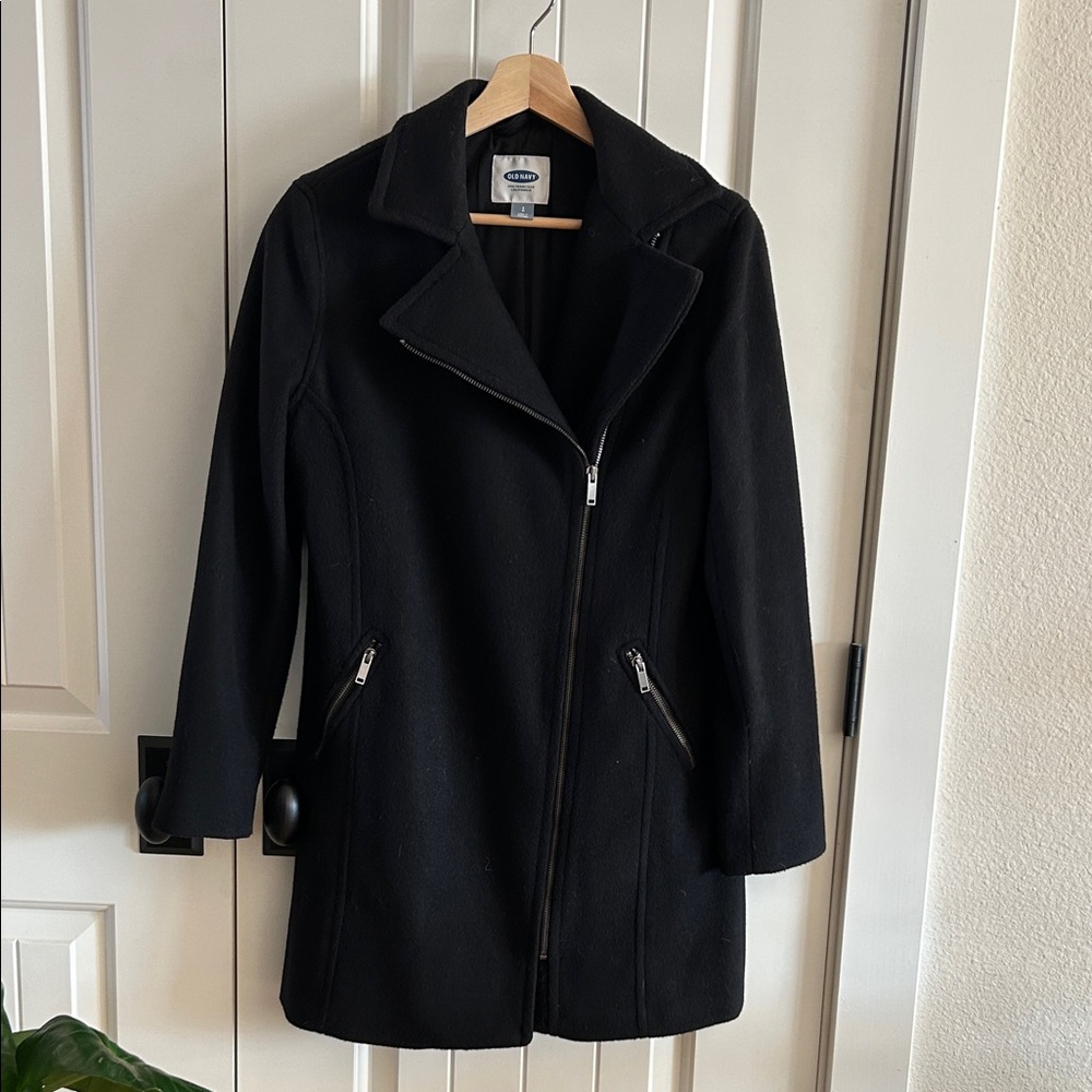 Old Navy Women's Classic Black Trench Coat